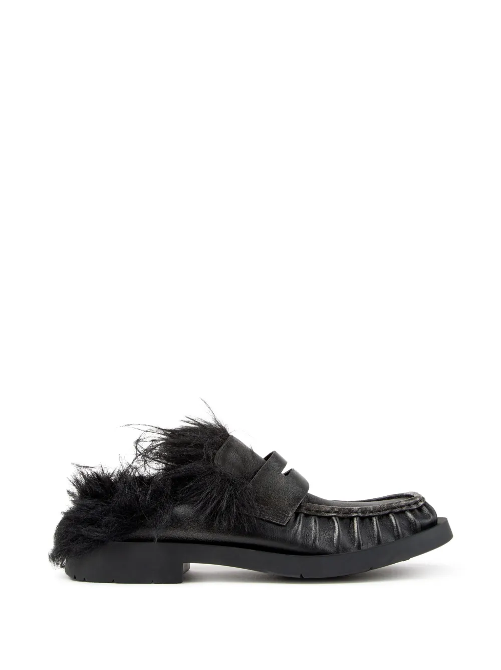CamperLab mules plates Mil 1978 en cuir - Noir