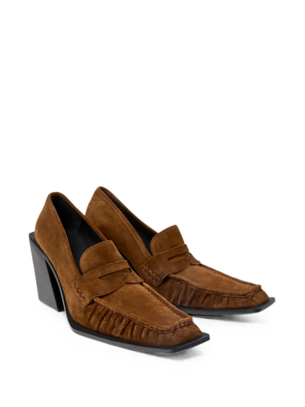CamperLab Escandalo loafers met blokhak Bruin