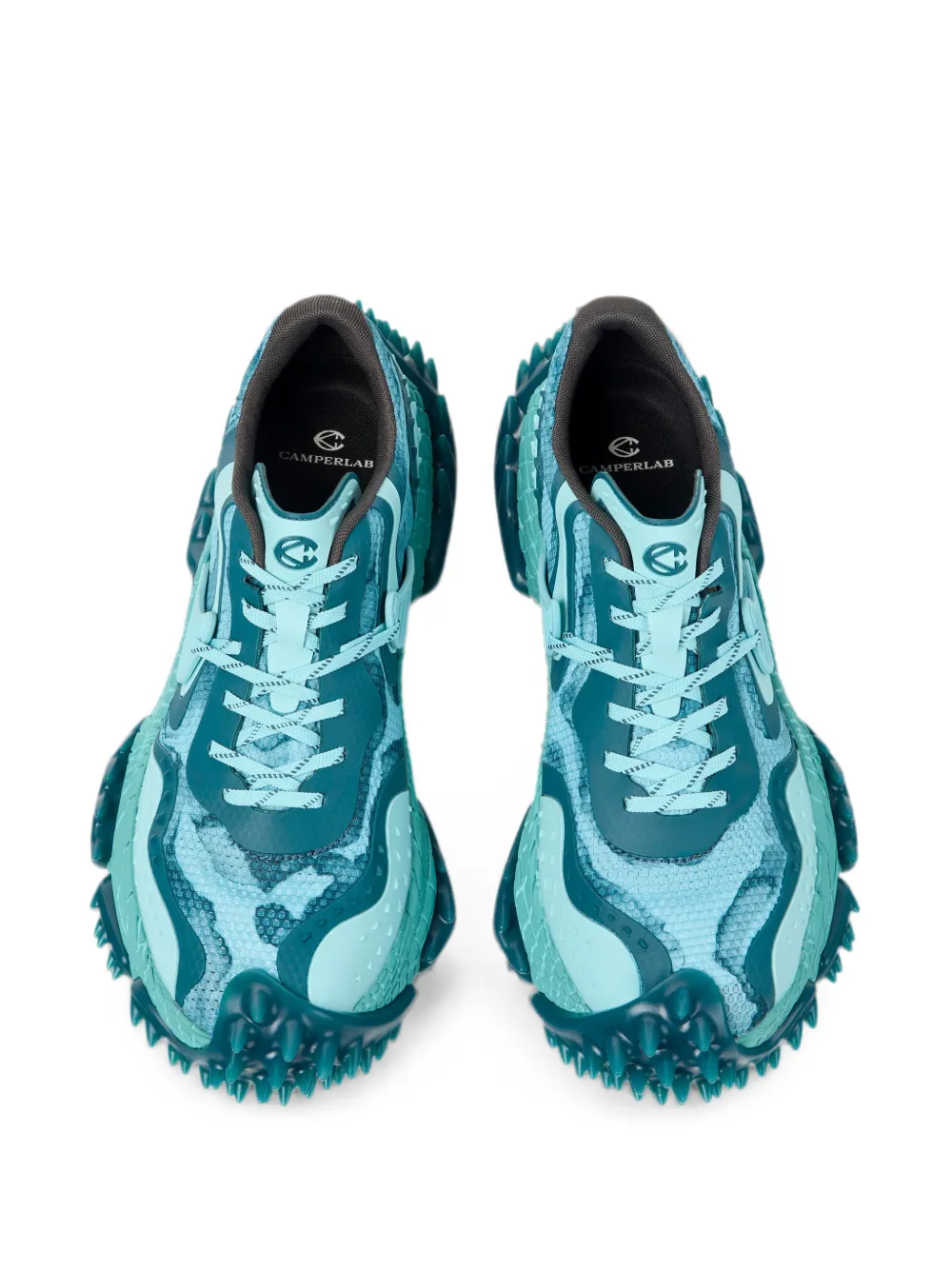CamperLab Tornado low-top sneakers met ronde neus Blauw