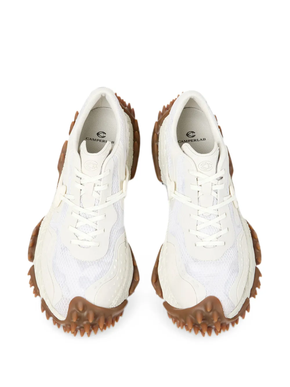 CamperLab Tornado low-top sneakers met chunky zool Beige