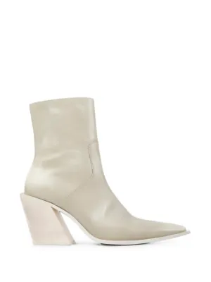 Maison Margiela Tabi 30mm Leather Ankle Boots | White | FARFETCH CA
