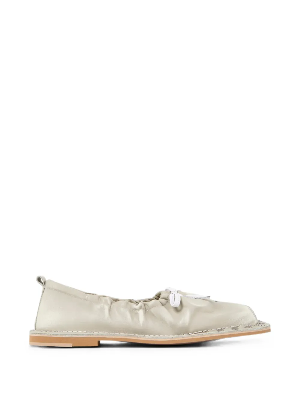 Camperlab Menosmal Stud-embellished Leather Loafers In Neutral