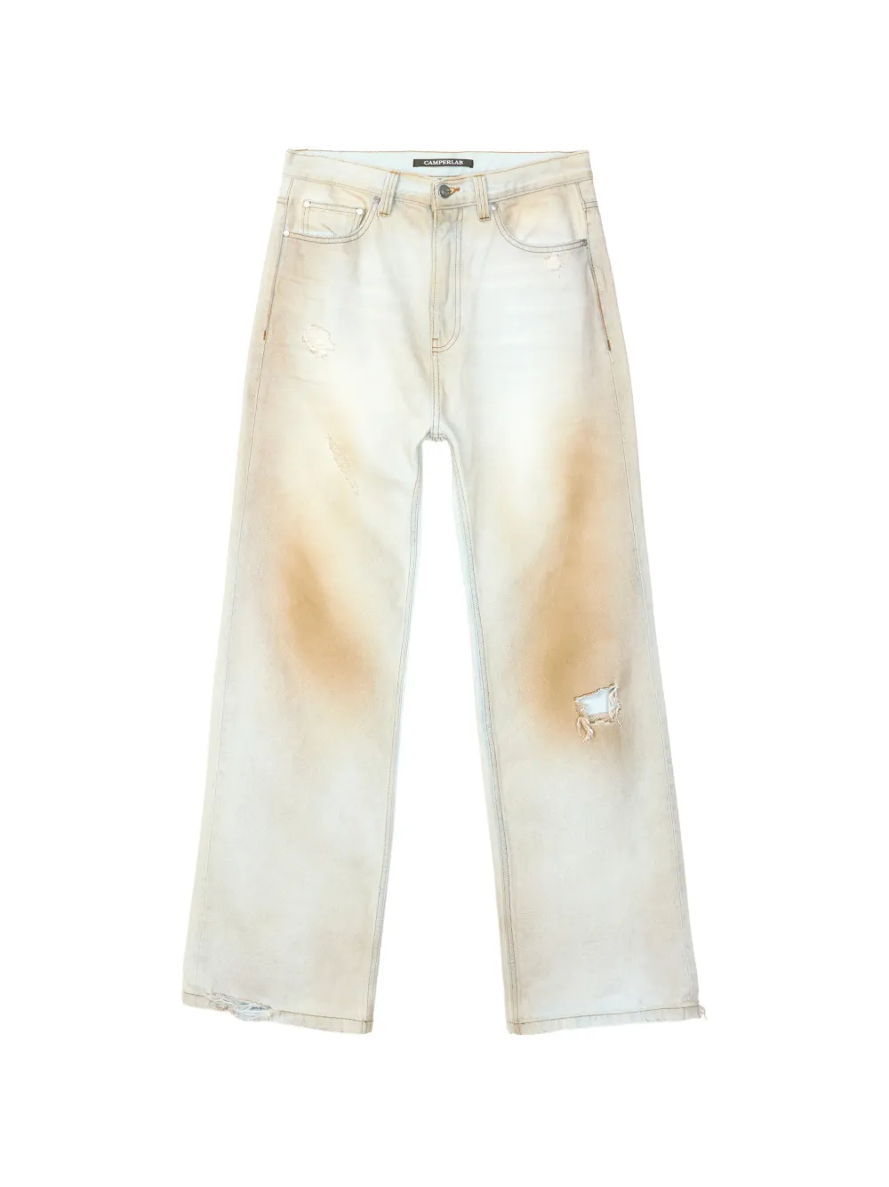 CamperLab jean droit à effet usé - Bleu CamperLab jean droit à effet usé - Bleu