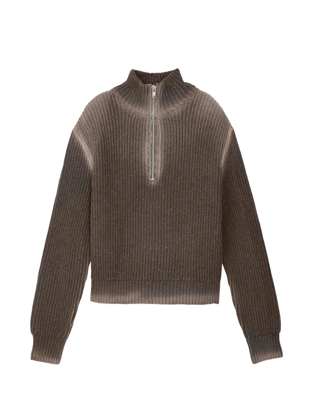 CamperLab pull côtelé à col zippé - Marron CamperLab pull côtelé à col zippé - Marron