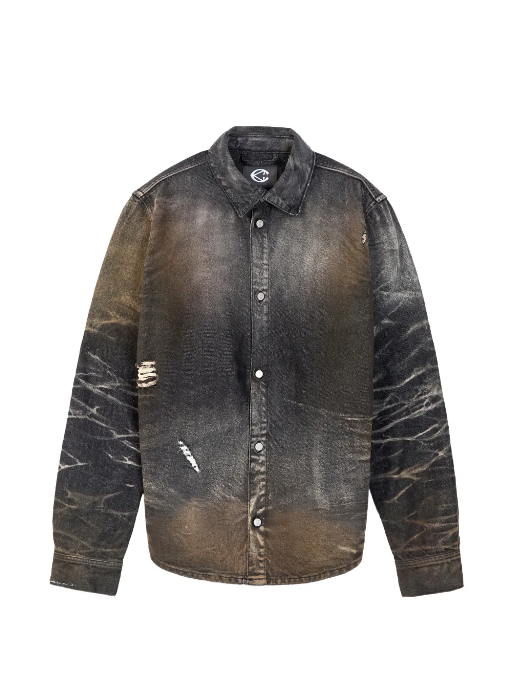 CamperLab chemise à effet délavé et usé - Noir