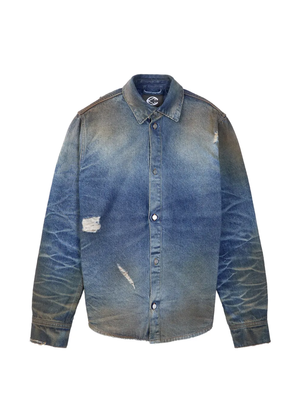 CamperLab chemise en jean à effet usé - Bleu