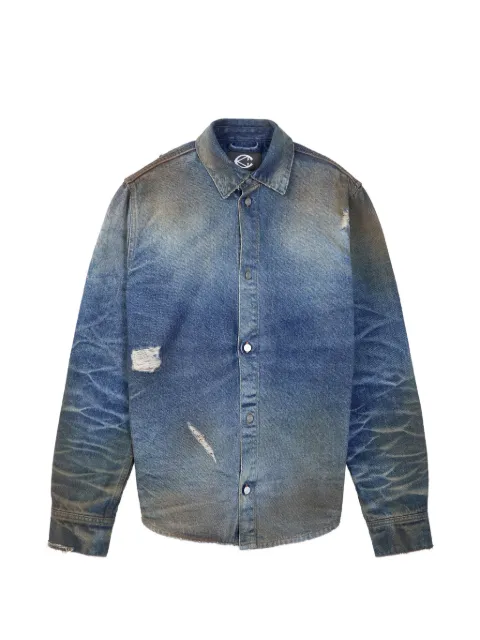 CamperLab distressed denim-effect shirt