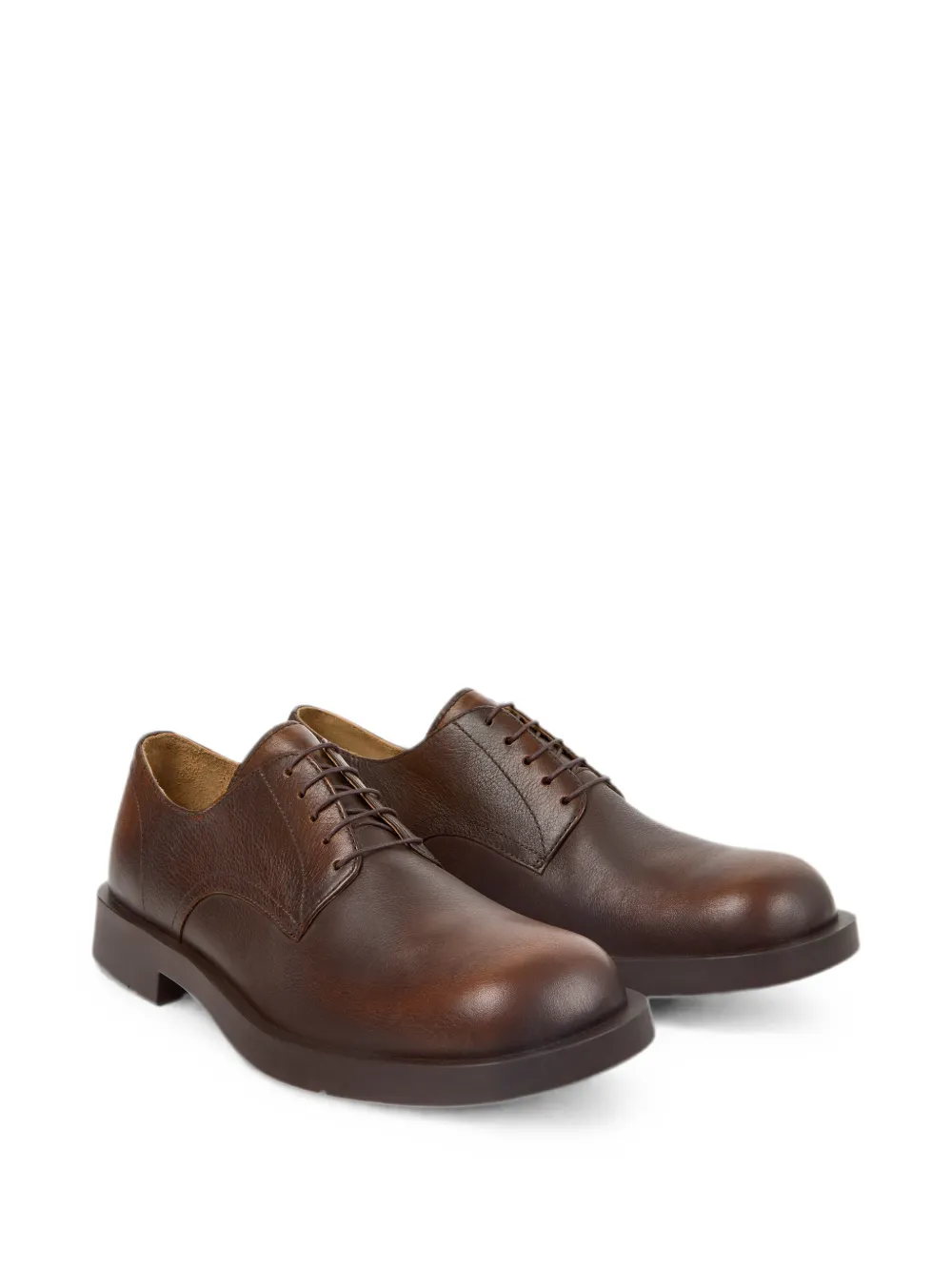 CamperLab MIL 1978 leren Oxford schoenen Bruin