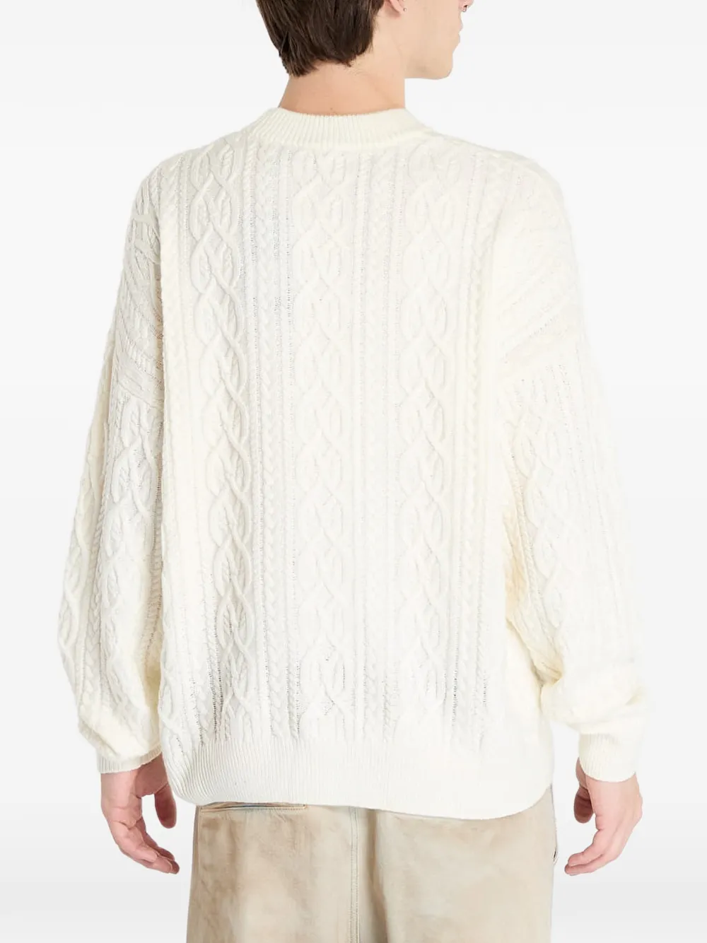WASTED Rain kabelgebreide trui Beige