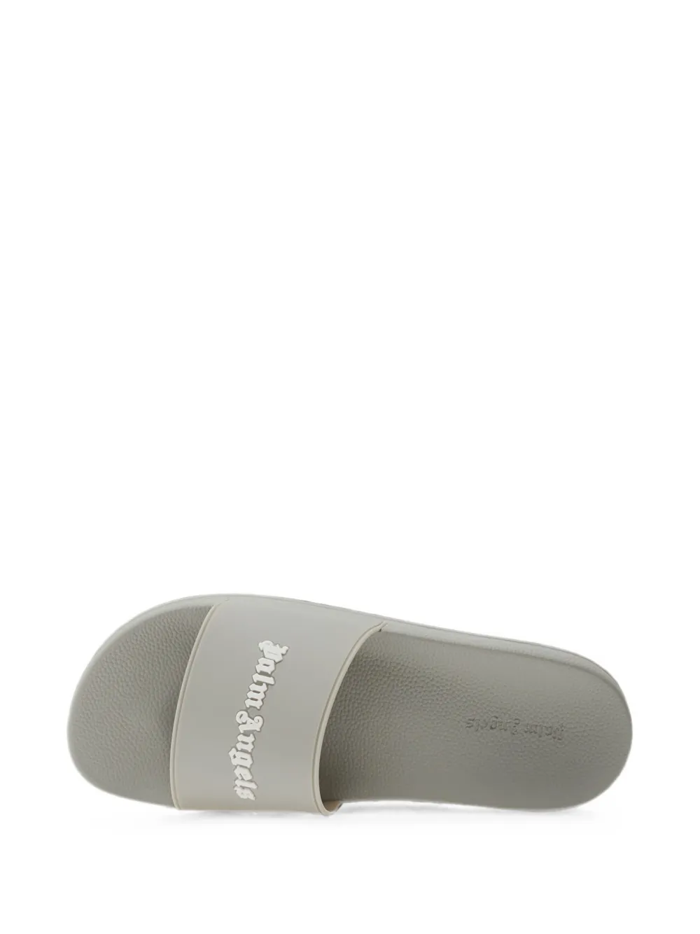 Palm Angels logo-print slides Grijs