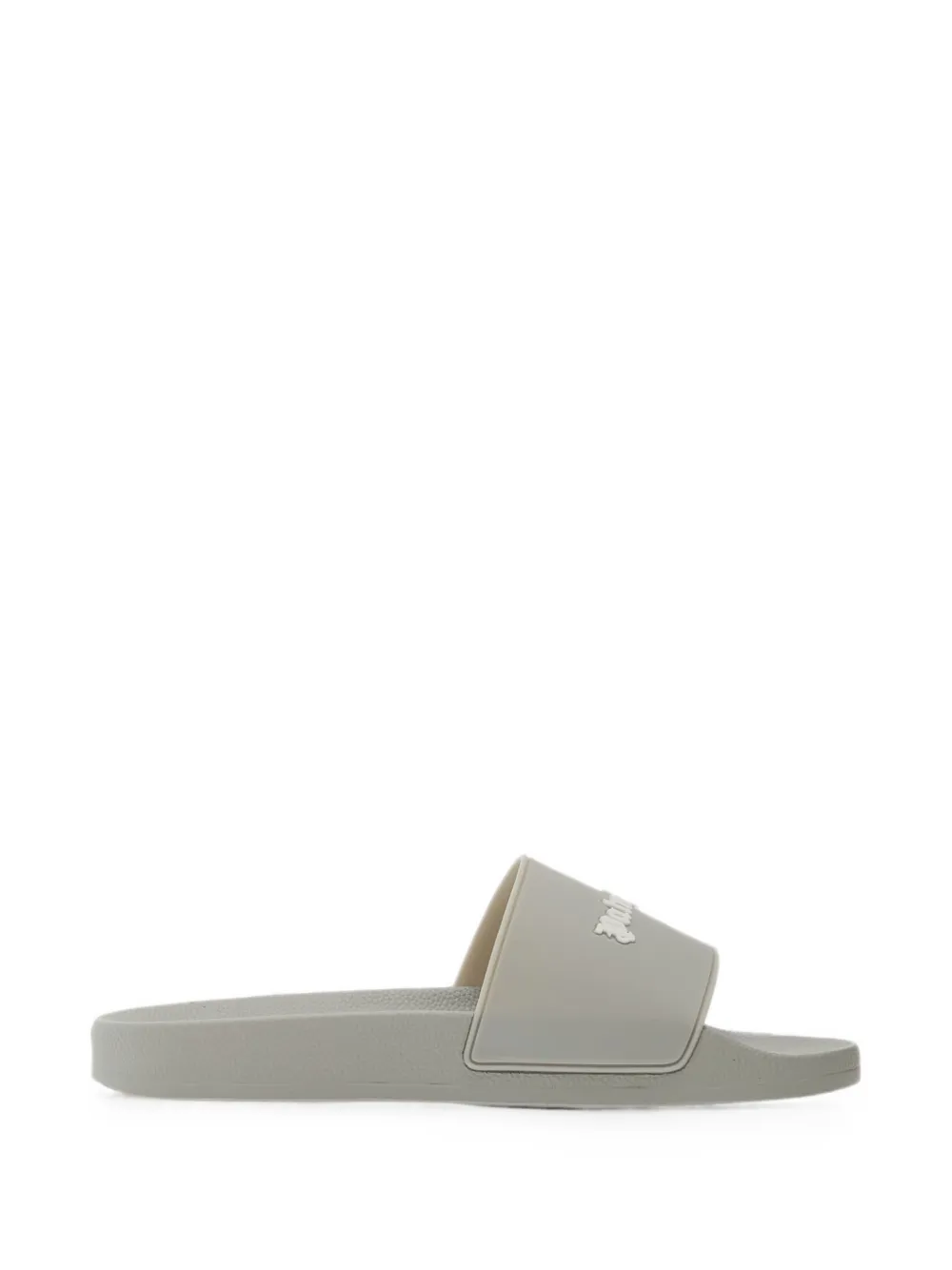 Palm Angels logo-print slides - Grau