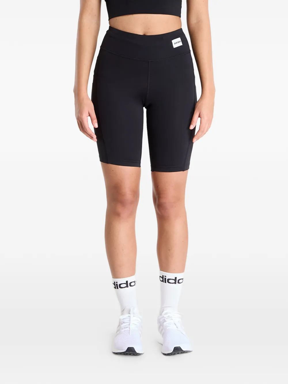 SAYSKY Motion logo-patch shorts - Schwarz