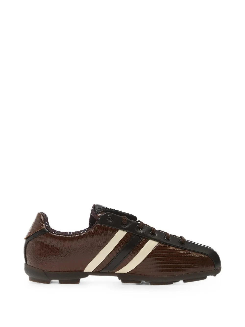 Y-3 The Field lizard-effect Y3 sneakers - Marrone