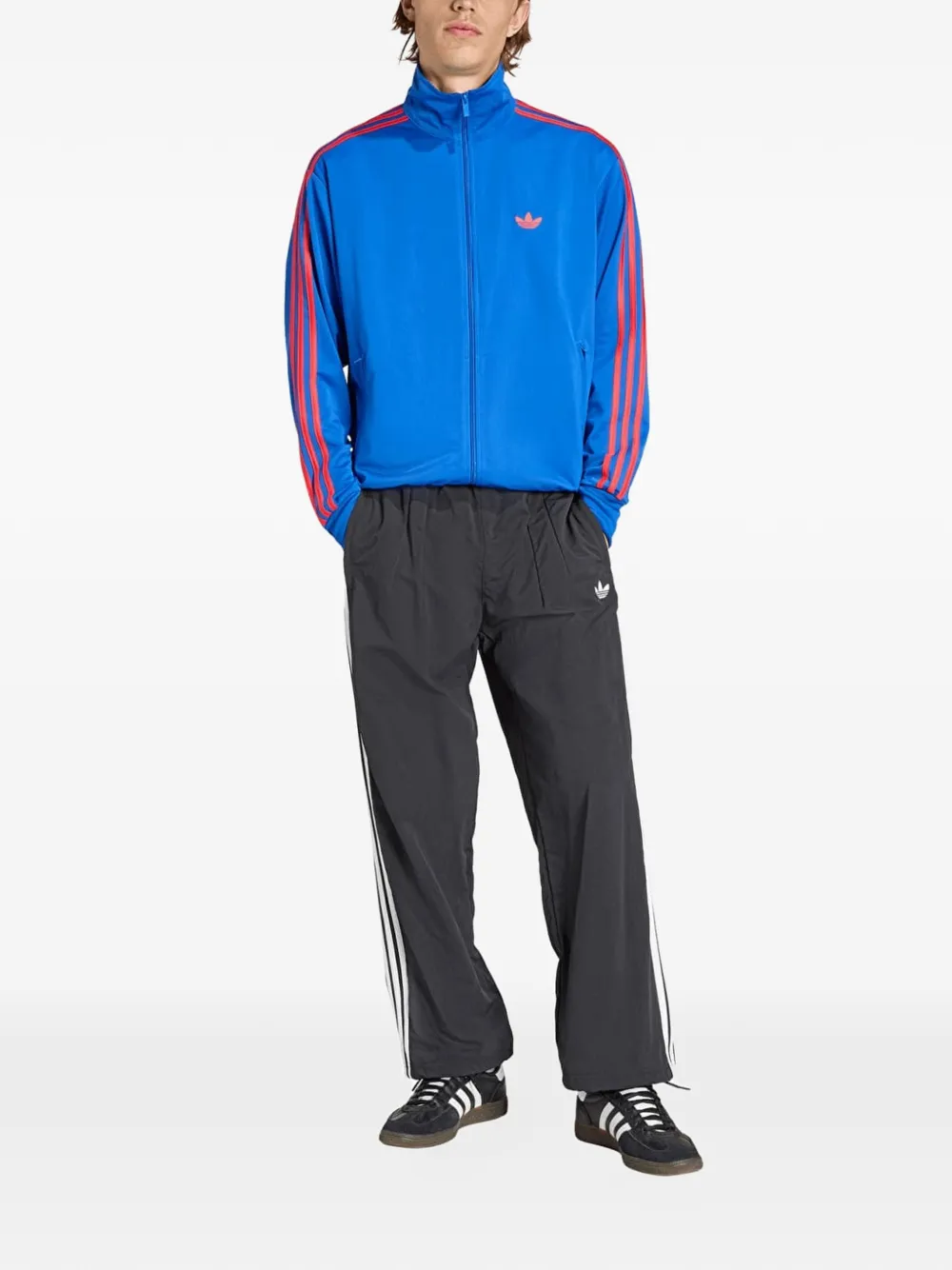 adidas Firebird trainingsjack Blauw