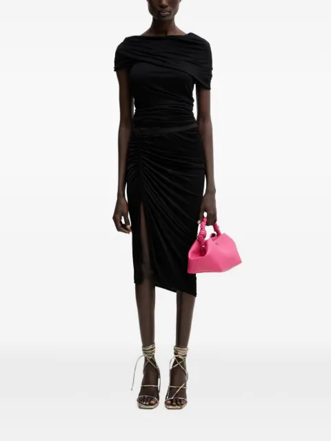 Rick Owens Lilies Lola ruched boat-neck top