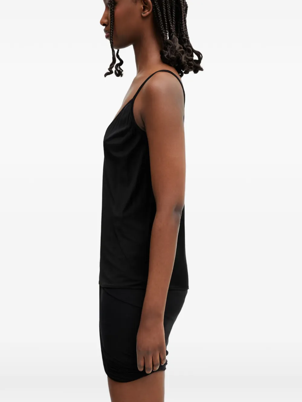 Rick Owens Lilies Top met spaghettibandjes Zwart