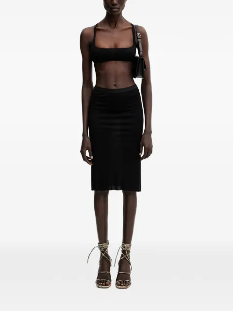 Rick Owens Lilies jupe mi-longue à taille élastiquée