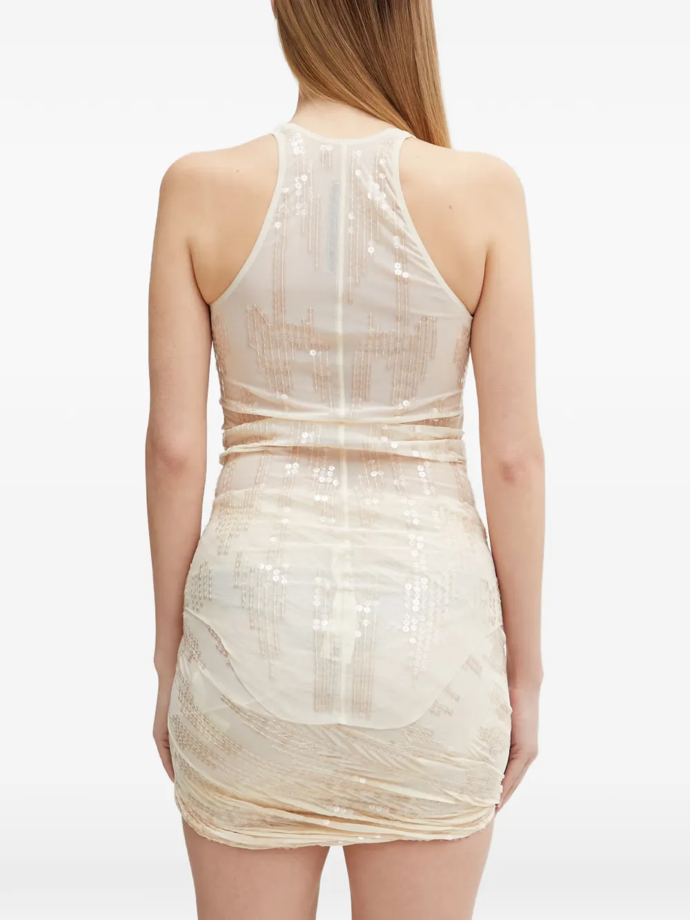 Rick Owens Lilies Top verfraaid met pailletten Beige