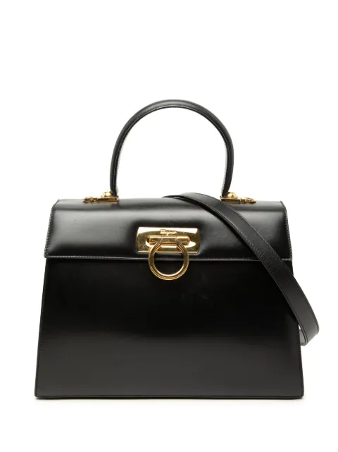 Ferragamo Pre-Owned 2010-2026 kleine Gancini Iconic Satchel-Tasche aus Leder