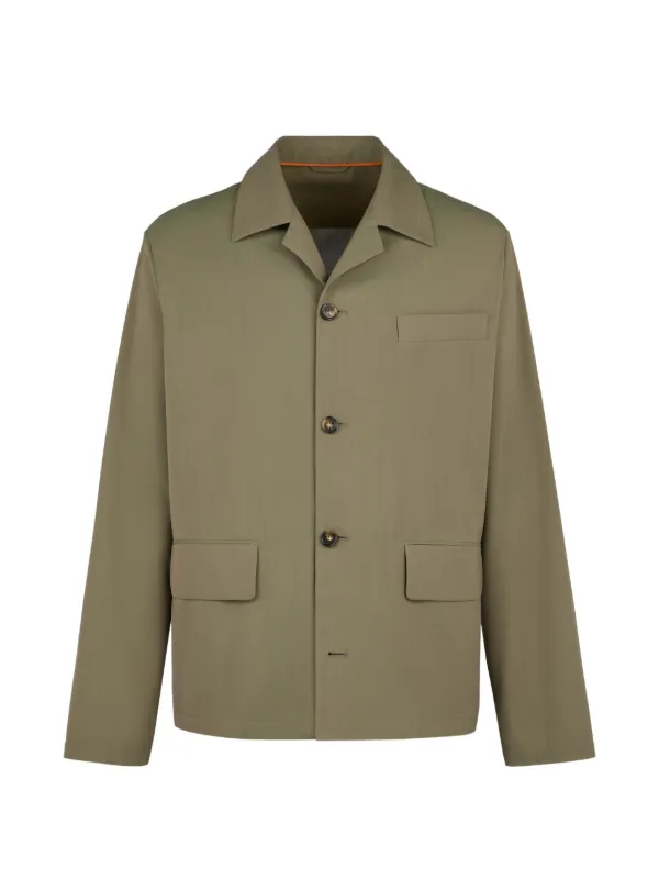 Tod's Overshirt in Silk in Green