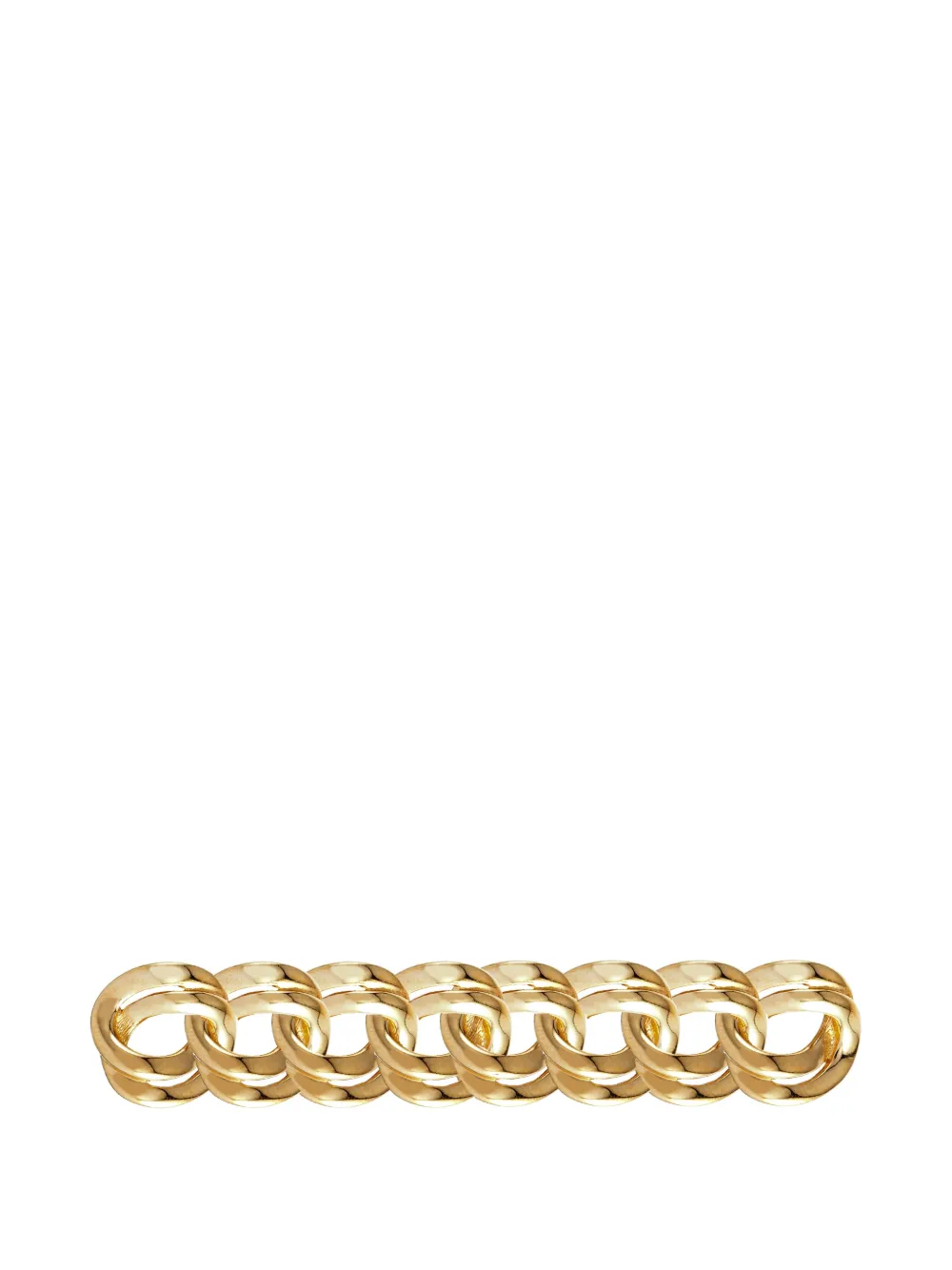 Pre-owned Monet 1980s Double-link Brooch In Gold