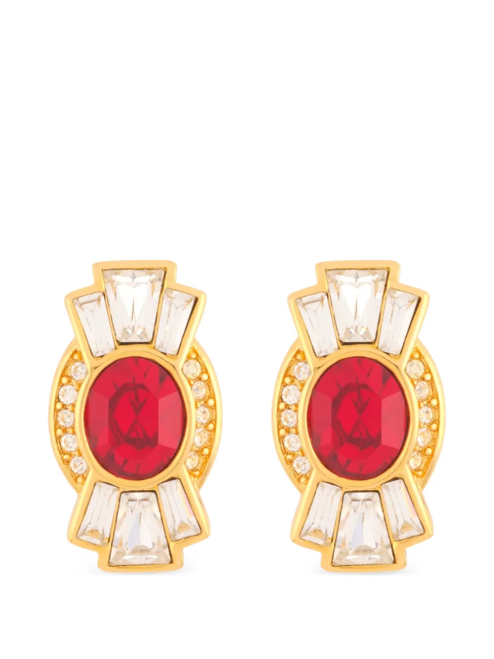 Givenchy Pre-Owned 1980s Givenchy Post Earrings - Oro