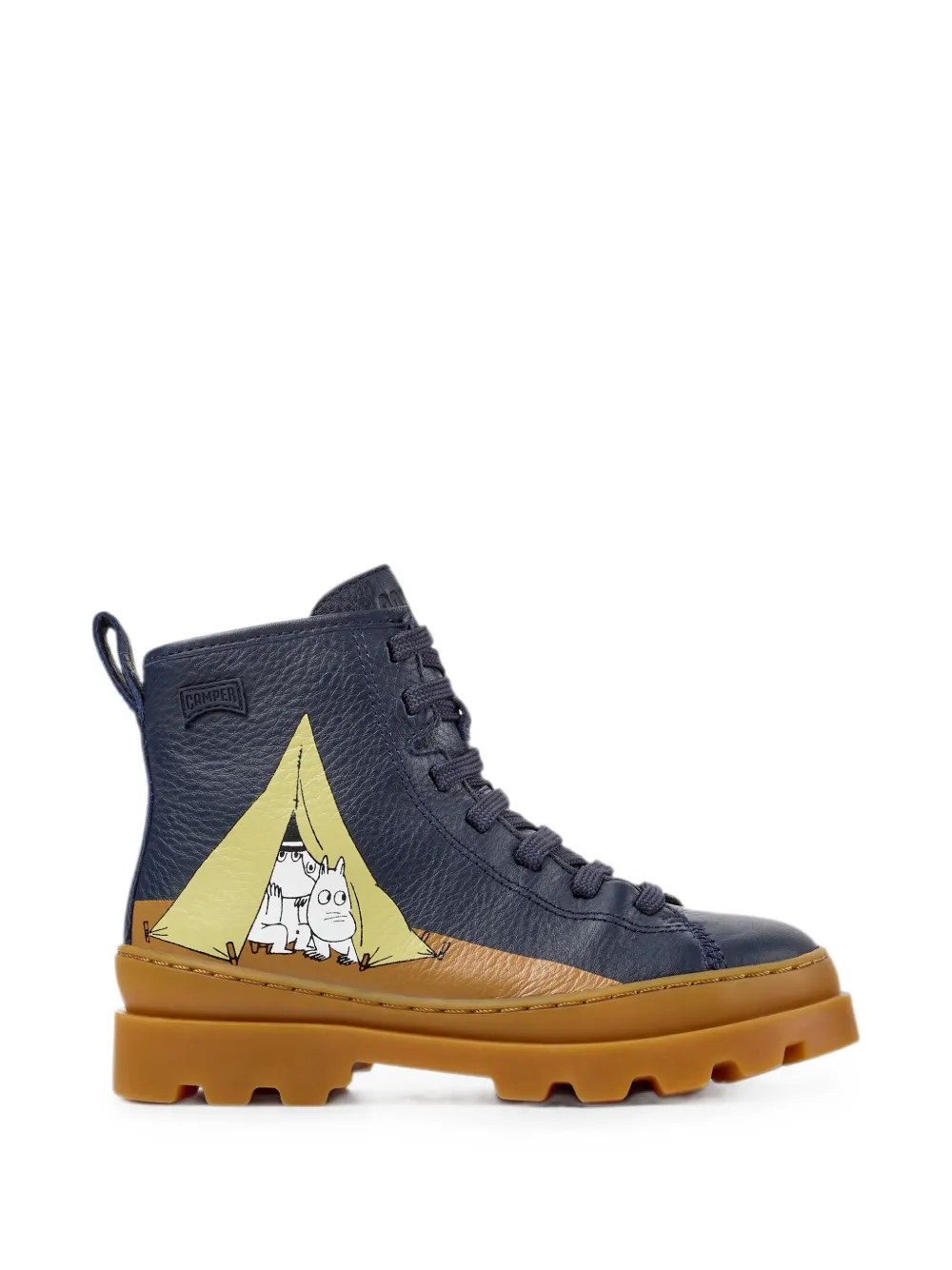 Camper Kids x Moomin Camper enkellaarzen Blauw