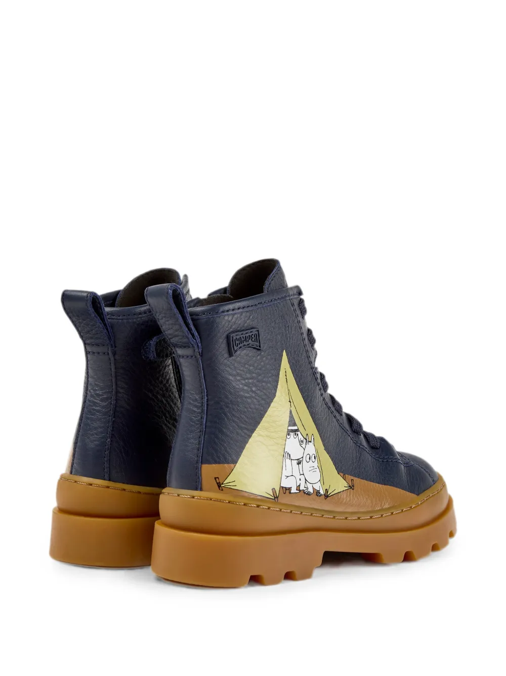 Camper Kids x Moomin Camper enkellaarzen Blauw