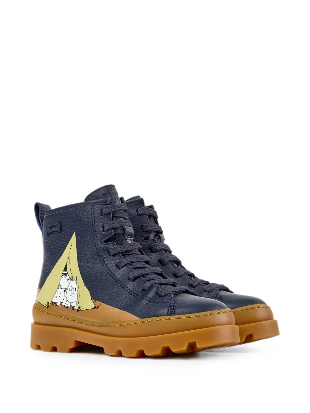 Camper Kids x Moomin Camper enkellaarzen Blauw