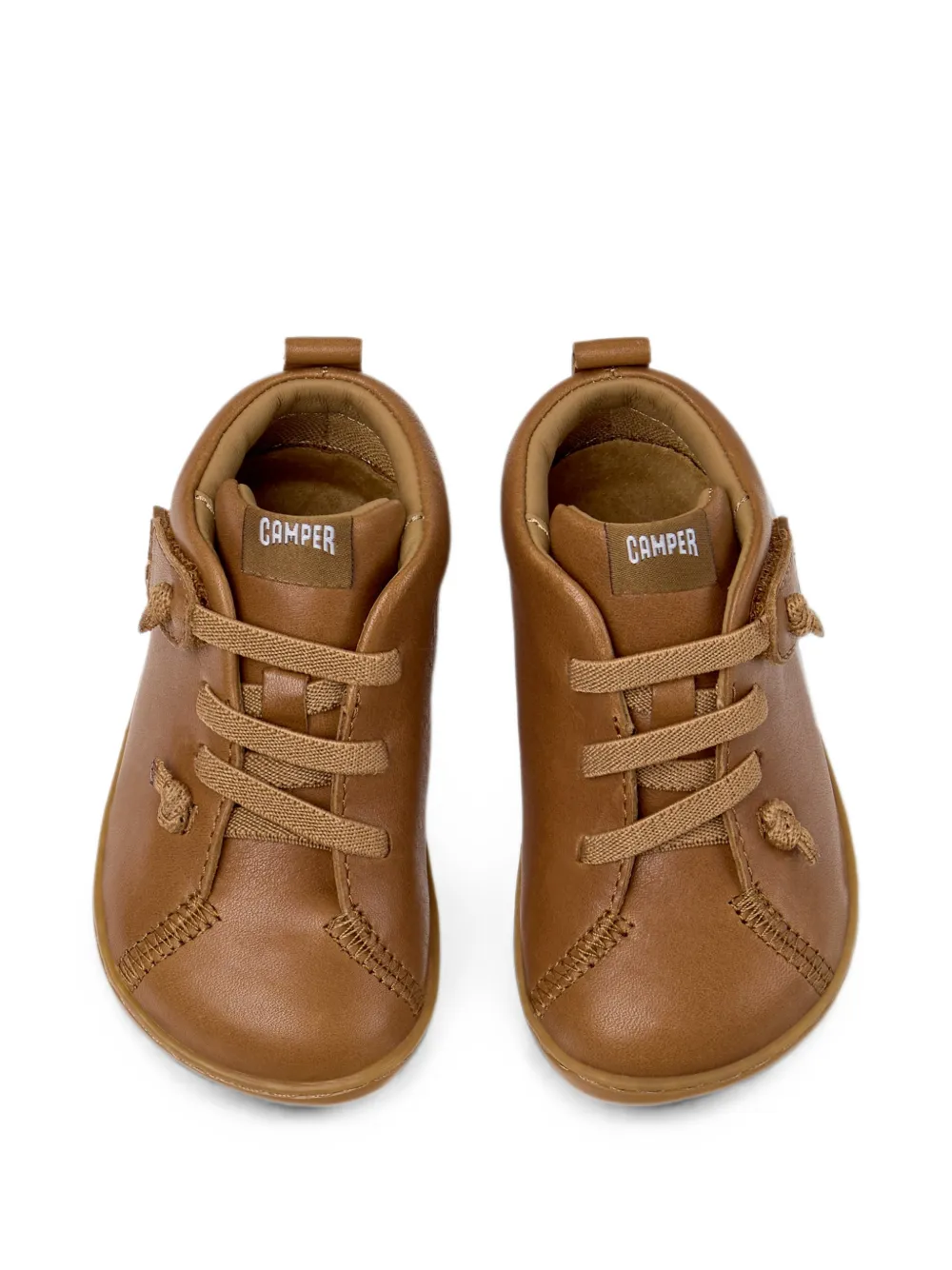 Camper Kids Peu leather sneakers Bruin