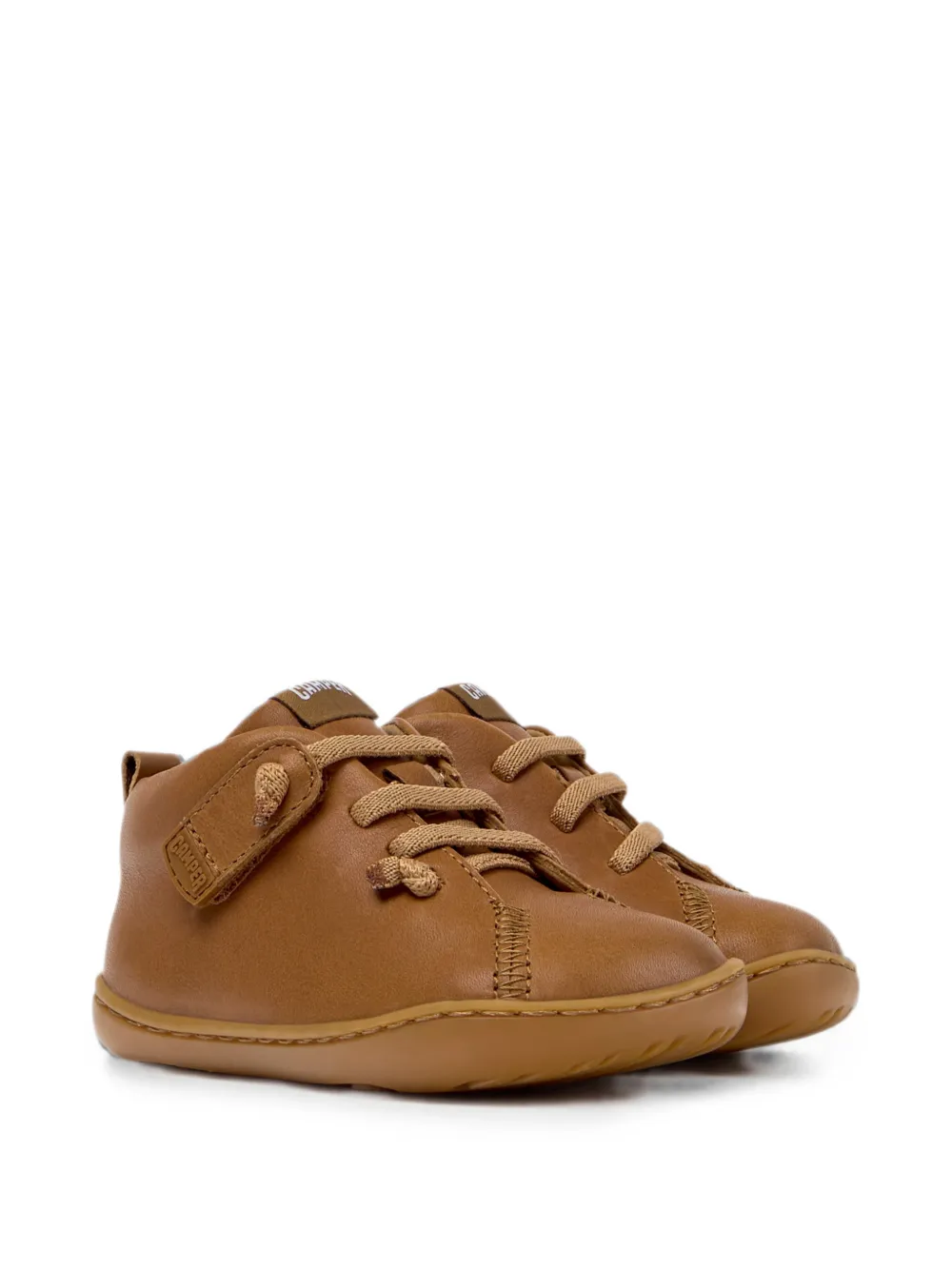 Camper Kids Peu leather sneakers Bruin