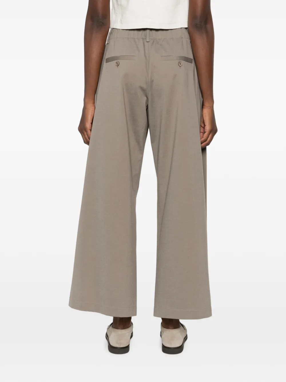 Brunello Cucinelli Plooibroek met trekkoord Beige