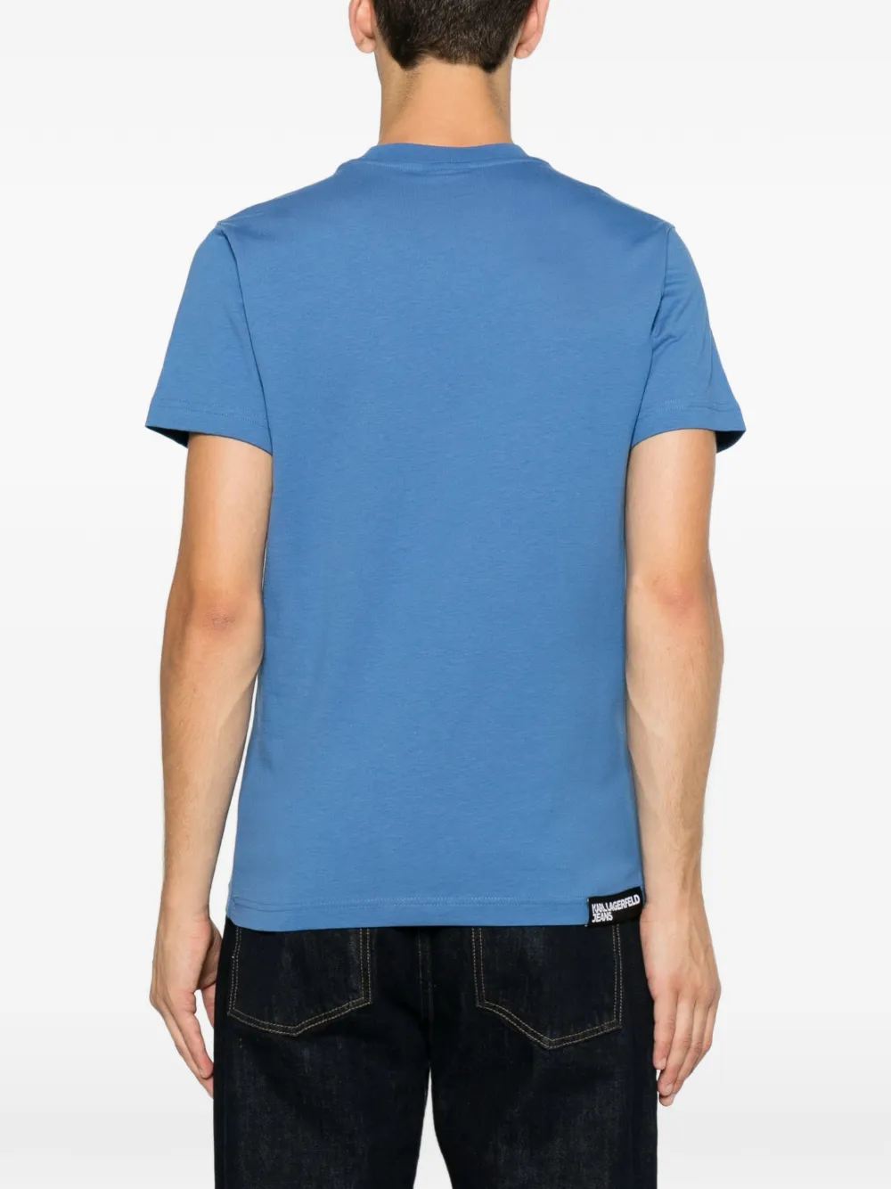 Karl Lagerfeld Jeans T-shirt met logoprint Blauw