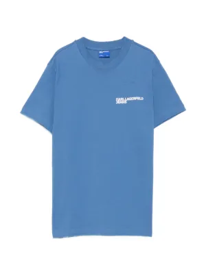 District Vision x New Balance logo-print T-shirt | Blue | FARFETCH