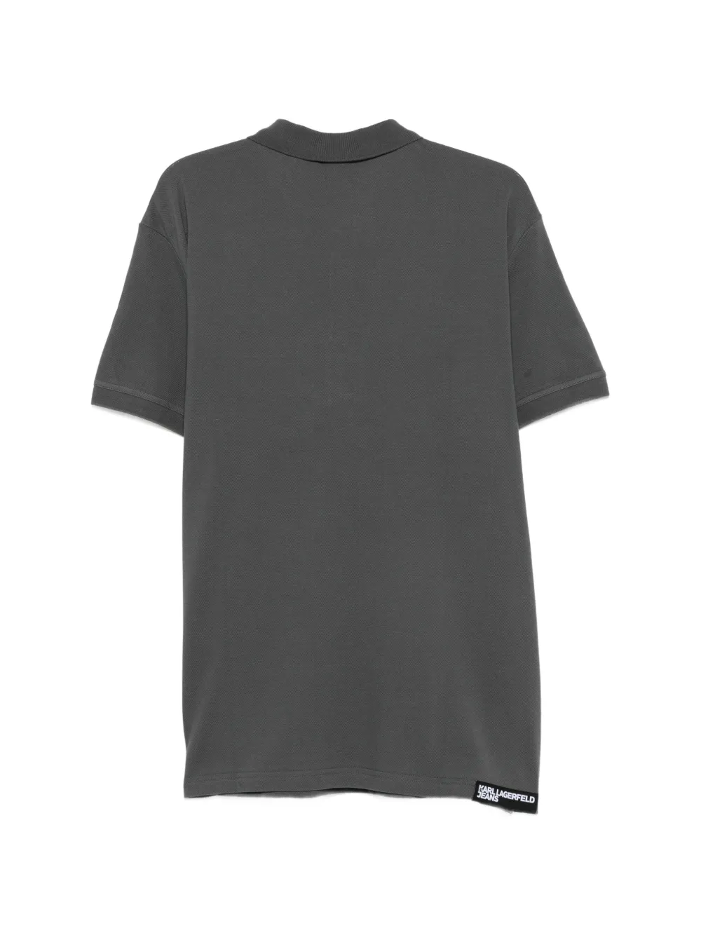 Karl Lagerfeld Jeans Poloshirt met geborduurd logo Grijs