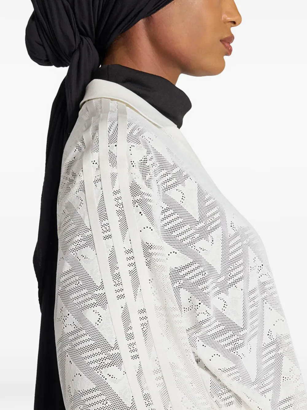 adidas Football jersey met kant Wit