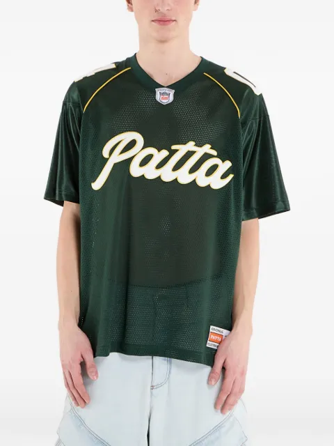 PATTA logo-print mesh T-shirt