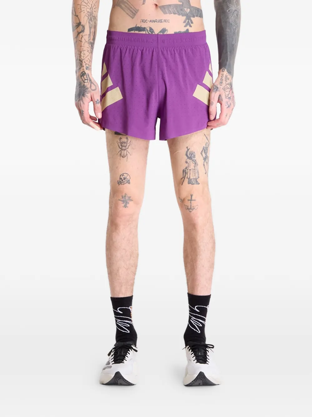 adidas Adizero Road To Records split shorts - Viola