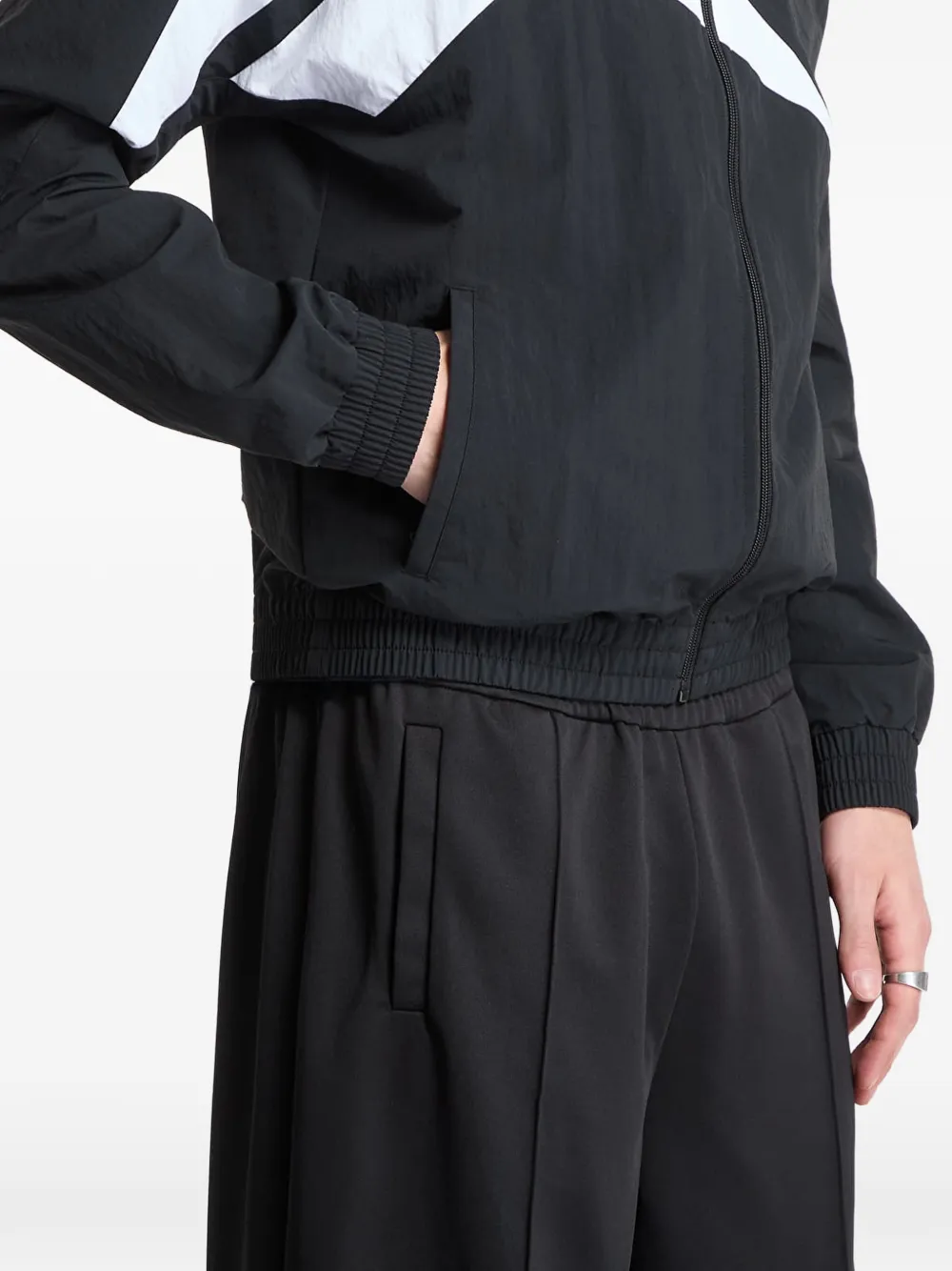 Reebok Trainingsjack met geborduurd logo Zwart