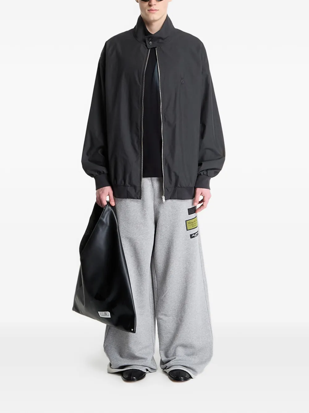 MM6 Maison Margiela Jack met hoge hals Zwart