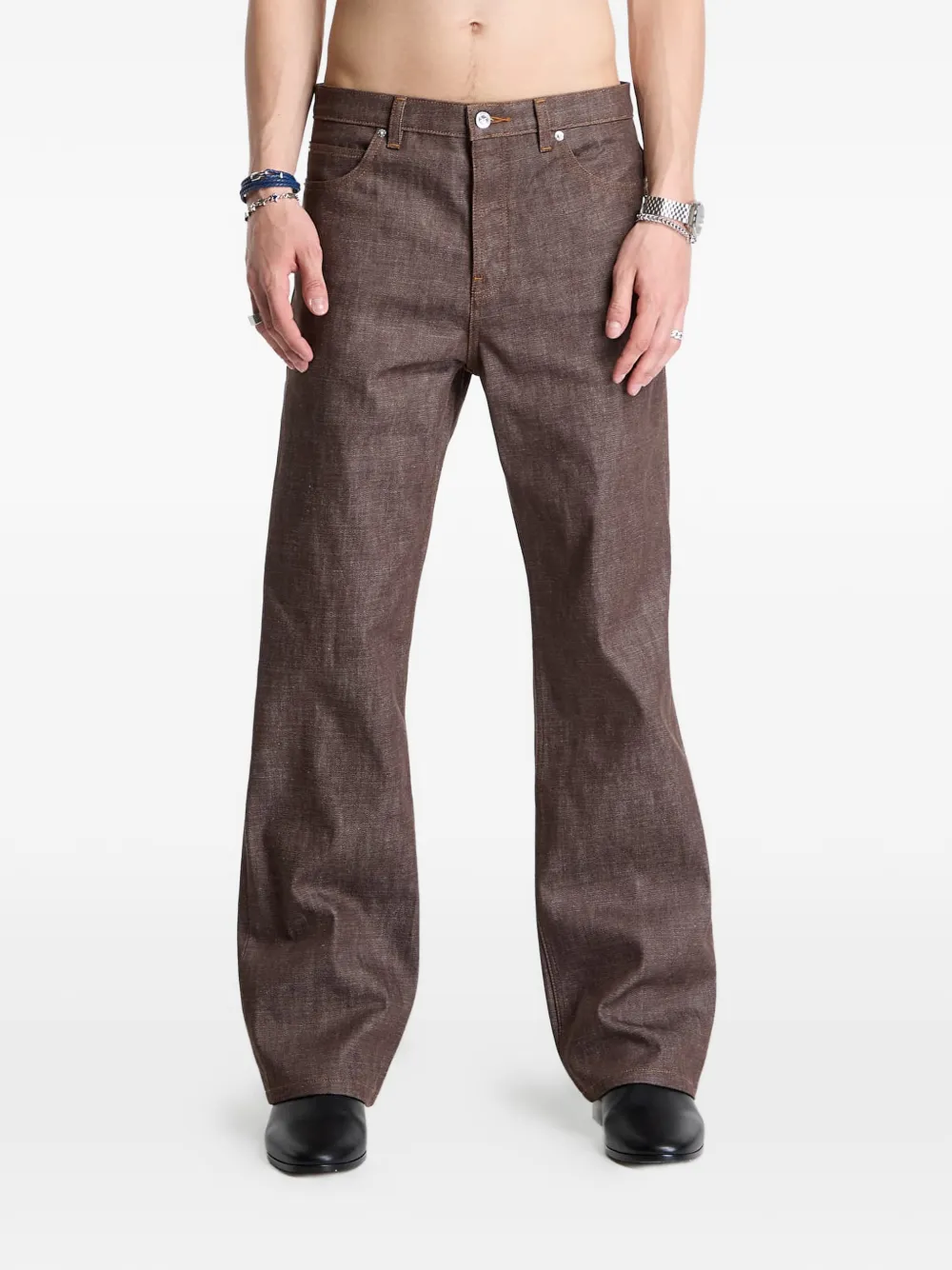 A.p.c. Arno Jeans In Brown