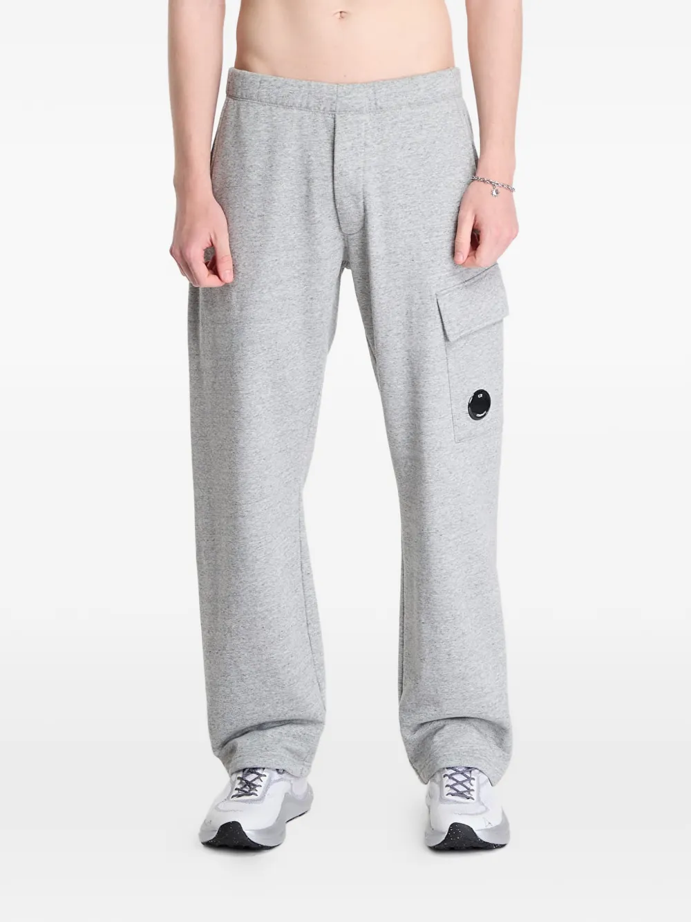 C.P. Company Diagonal Raised Fleece cargo pants - Grigio