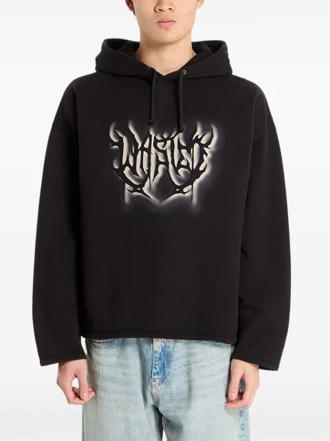 WASTED logo-print hoodie