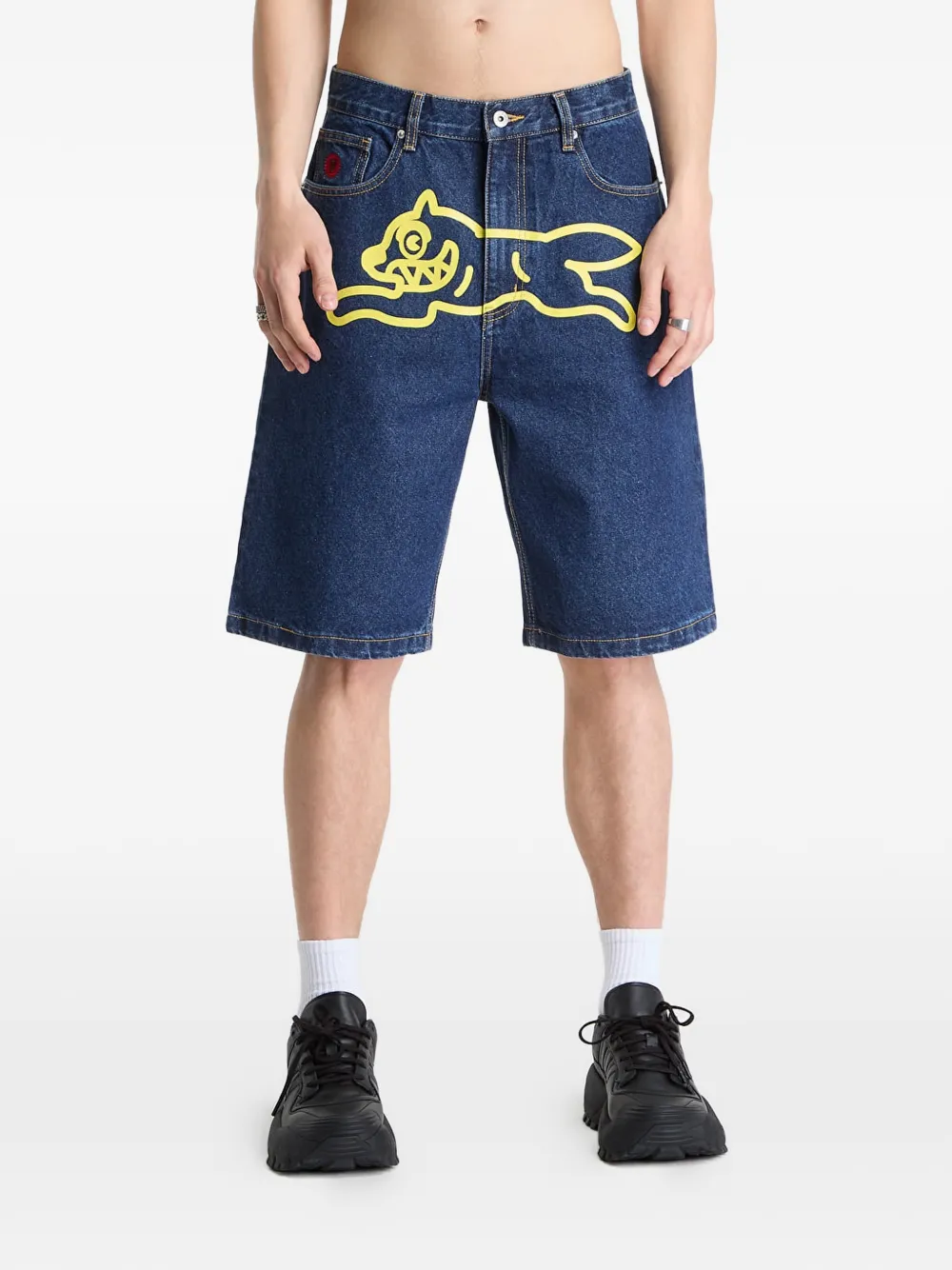 Billionaire Boys Club - Ice Cream Shorts denim Running Dog - Blu