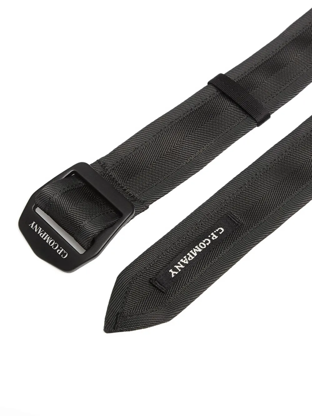 C.P. Company Riem met visgraat-patroon Zwart