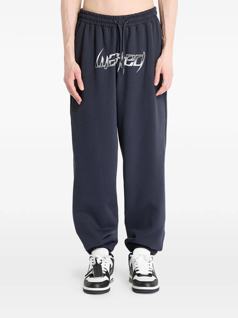 WASTED Paris M Blade logo-print track pants - Blu