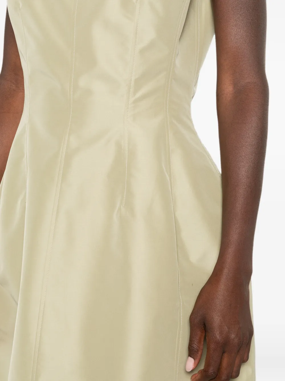 Jil Sander Mouwloze midi-jurk Groen