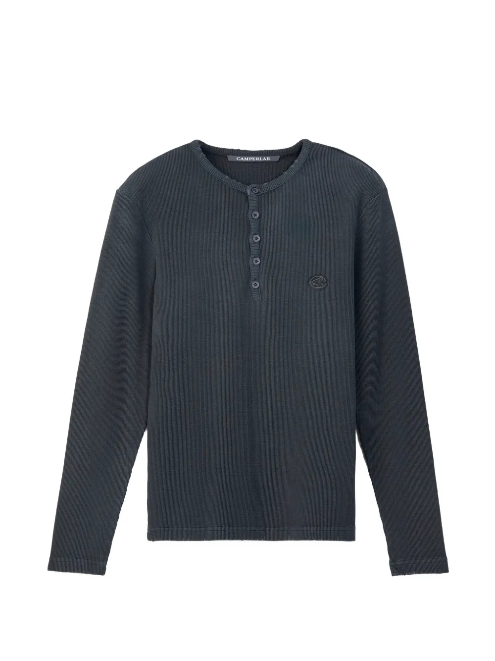 CamperLab pull côtelé Henley - Gris CamperLab pull côtelé Henley - Gris