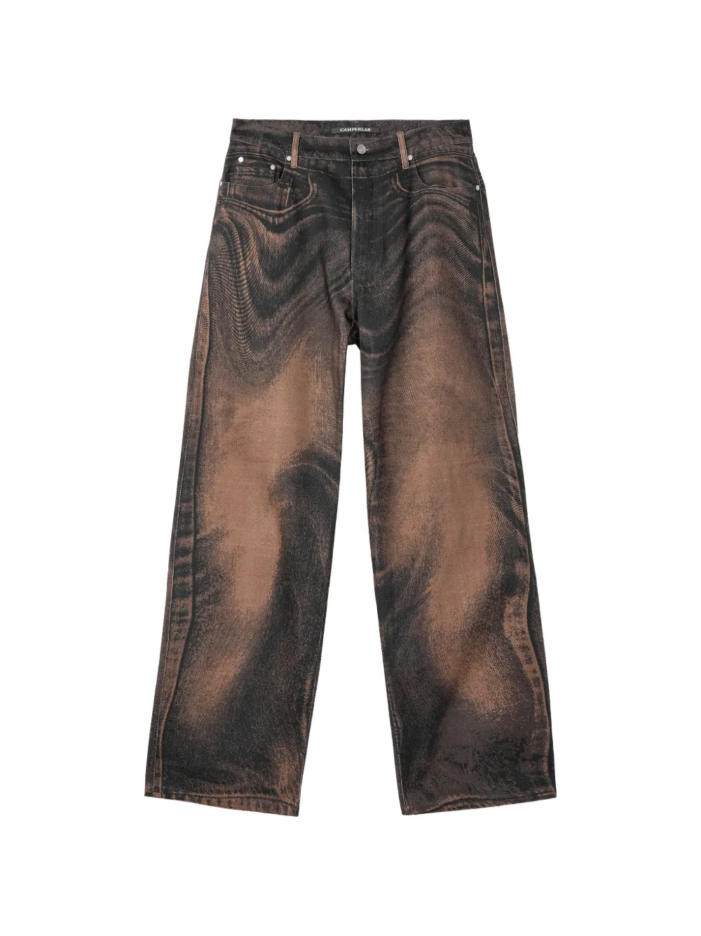 CamperLab jean slim à taille ceinturée - Marron CamperLab jean slim à taille ceinturée - Marron