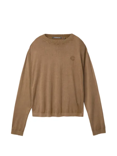 CamperLab logo-embroidered side-slit sweater